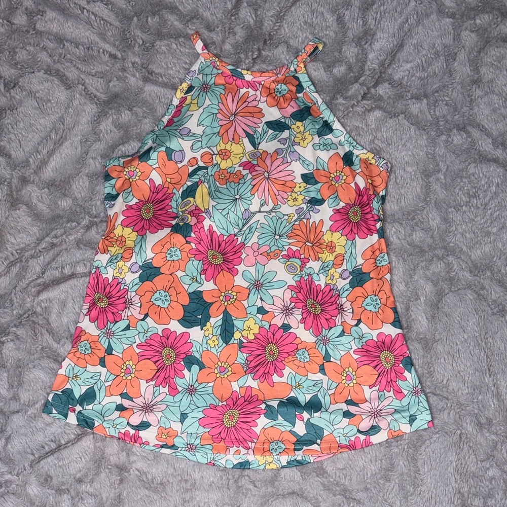 Vibrant Floral Women's Halter Top